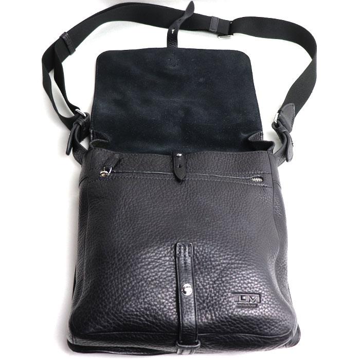 TUMI（トゥミ） オールレザー ショルダーバッグ ブラック 6853D メンズ