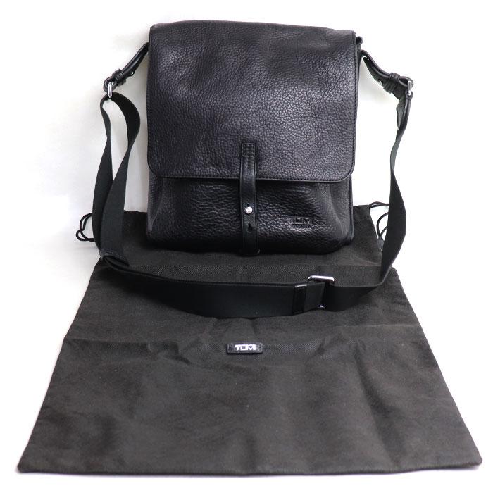 TUMI（トゥミ） オールレザー ショルダーバッグ ブラック 6853D メンズ