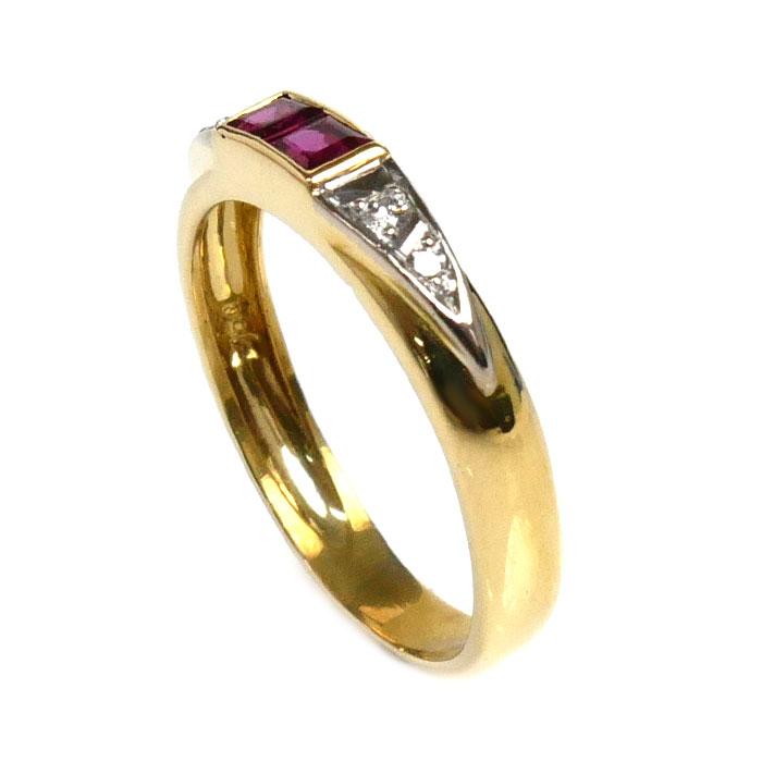 K18YG イエローゴールド ルビー リング・指輪 ルビー0.28ct 