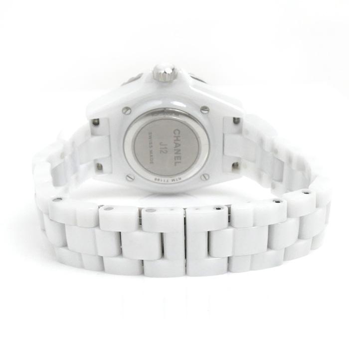 CHANEL シャネル J12 12Pダイヤ マザーオブパール 腕時計 電池式 CHANEL シャネル J12 12Pダイヤ マザーオブパール 腕時計 電池式