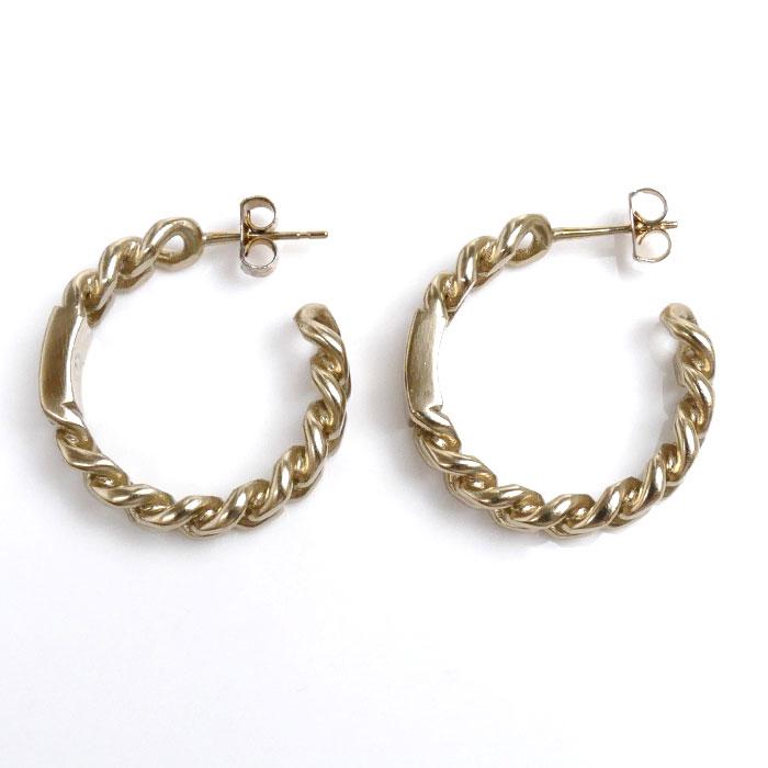 CHANEL（シャネル） メタル ココマーク フープ ピアス 11.8g