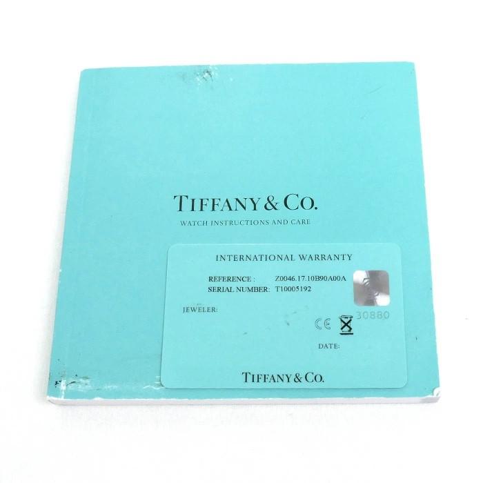【バナナ苫小牧】質屋鑑定☆動作品 TIFFANY＆CO/ティファニー Z0046.17.10B90 マーク ダイヤベゼル ブラックシェル 社外ベルト メンズQZ腕時計 TIFFANY&Co.（ティファニー） マーク ベゼルダイヤ 腕時計 電池式