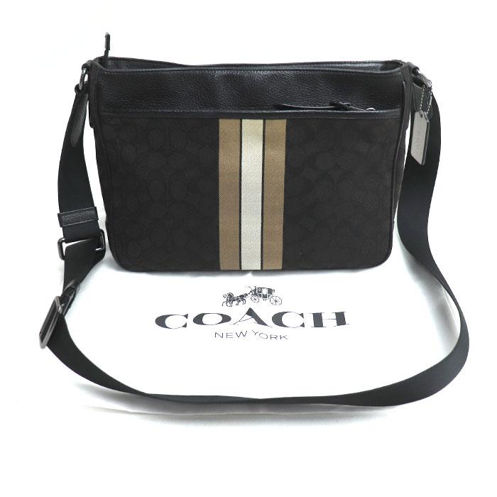 極美品✨COACH コーチ トンプソン メッセンジャーバッグ C5291 メンズ COACH（コーチ） トンプソン クロスボディ ショルダーバッグ ブラック