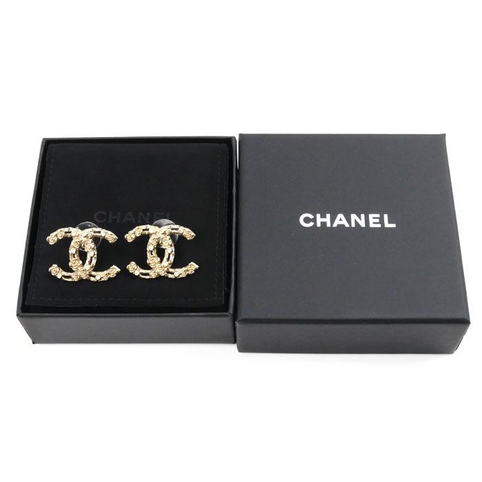 CHANEL シャネル メタル ココマーク カメリア ピアス レディース 中古  