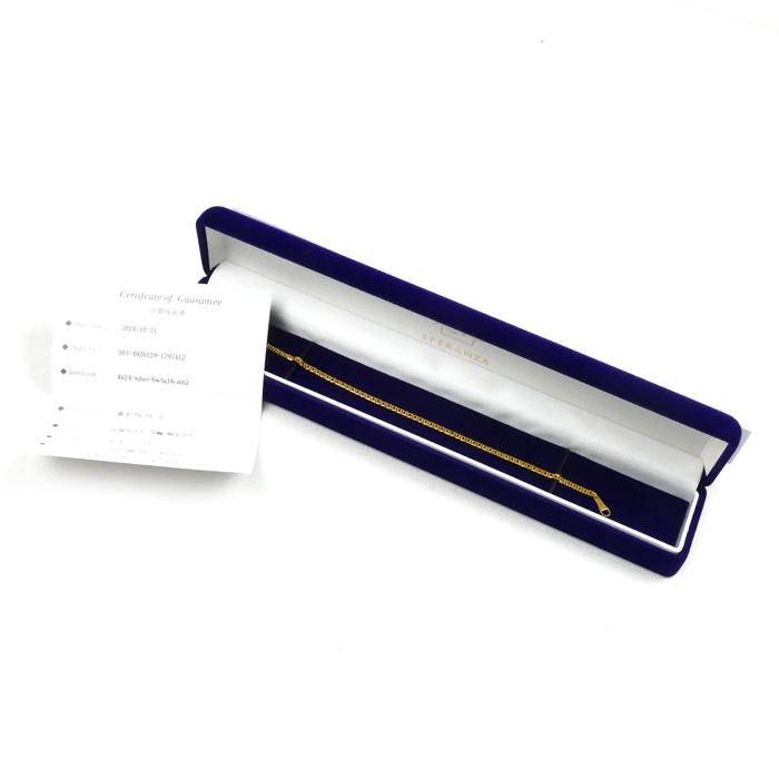 K24YG イエローゴールド 喜平ブレスレット レディース　3.75g 18cm K24YG イエローゴールド 喜平ブレスレット レディース 3.75g 18cm