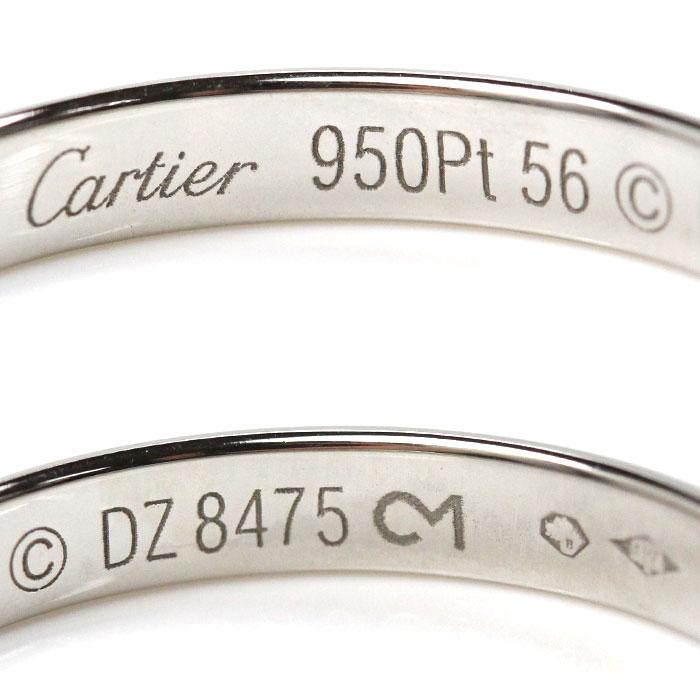Cartier プラチナリング 950刻印　サイズ56 Cartier（カルティエ） Pt950プラチナ リング・指輪 B4041256 15.5号
