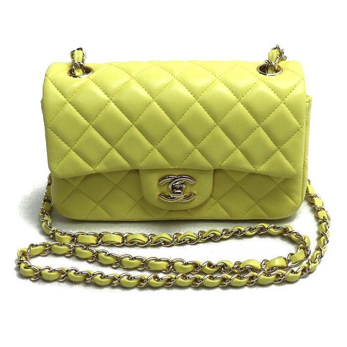 CHANEL シャネル ミニマトラッセ 20 ショルダーバッグ イエロー A69900 