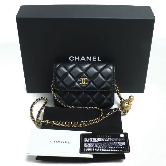 CHANEL（シャネル） ミニミニマトラッセ ショルダーバッグ ブラック