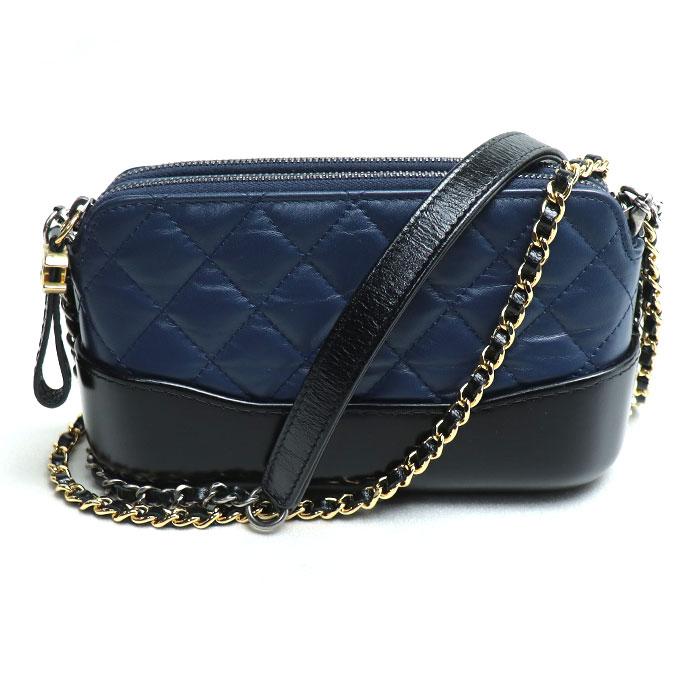 シャネル CHANEL ガブリエル ショルダーバッグ バッグ レザー レディース ブラック系 A94505 【中古】 CHANEL（シャネル） ガブリエル チェーンクラッチ ショルダーバッグ
