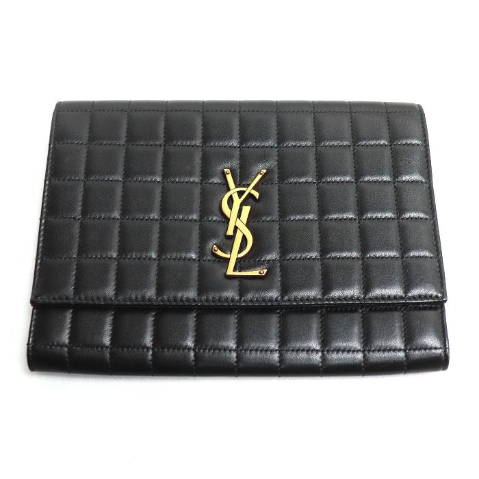 SAINT LAURENT PARIS サンローランパリ FLAP POUCH クラッチバッグ