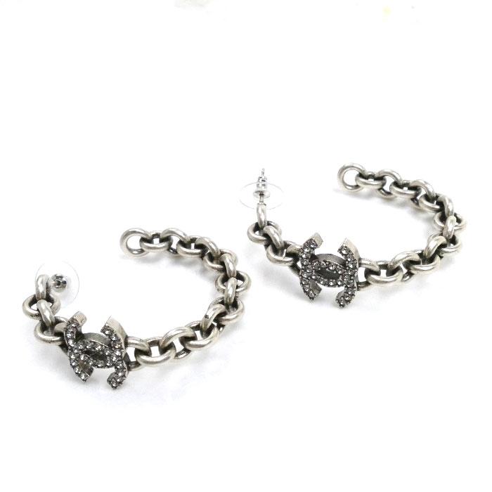 CHANEL シャネル メタル ココマーク フープピアス ピアス ABD772 CHANEL シャネル メタル ココマーク フープピアス ピアス ABD772