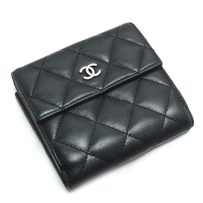 CHANEL シャネル マトラッセ Wホック コンパクトウォレット 二 CHANEL シャネル マトラッセ Wホック コンパクトウォレット 二