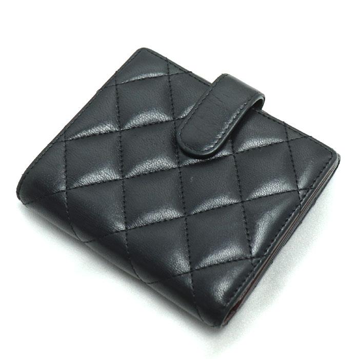 CHANEL シャネル マトラッセ Wホック コンパクトウォレット 二 CHANEL シャネル マトラッセ Wホック コンパクトウォレット 二