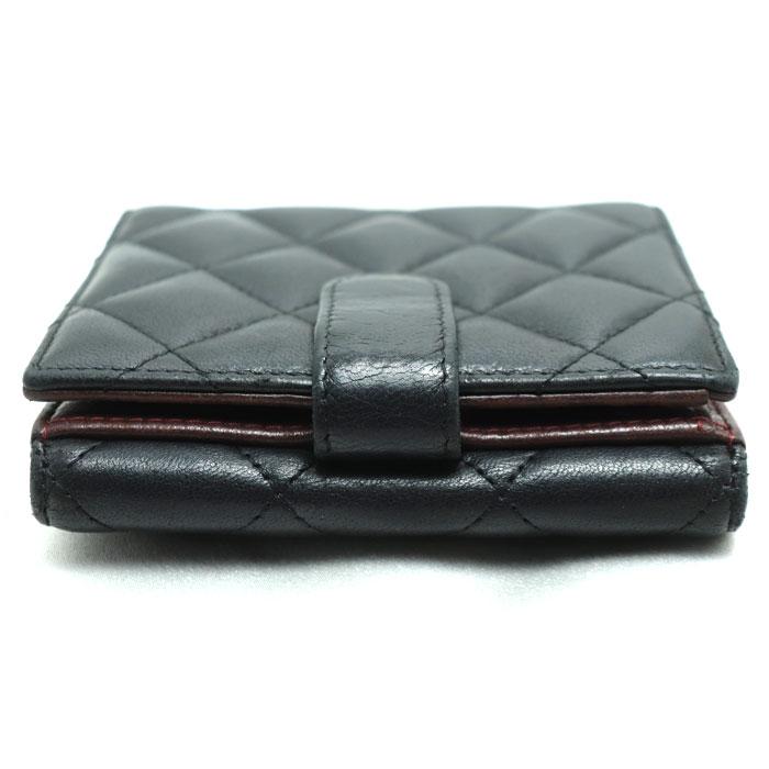 CHANEL シャネル マトラッセ Wホック コンパクトウォレット 二 CHANEL シャネル マトラッセ Wホック コンパクトウォレット 二