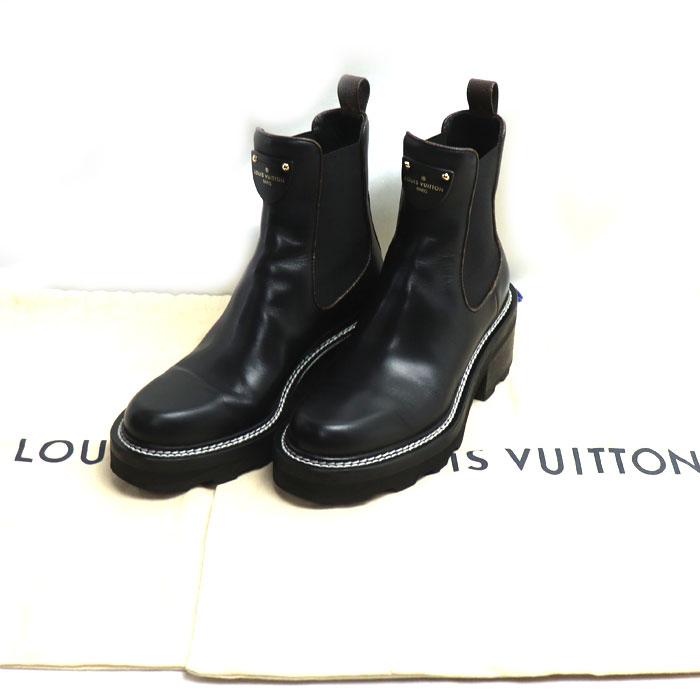 訳あり!! ルイヴィトンブーツ ボブールライン LOUIS VUITTON（ルイ・ヴィトン） ボブールライン アンクルブーツ