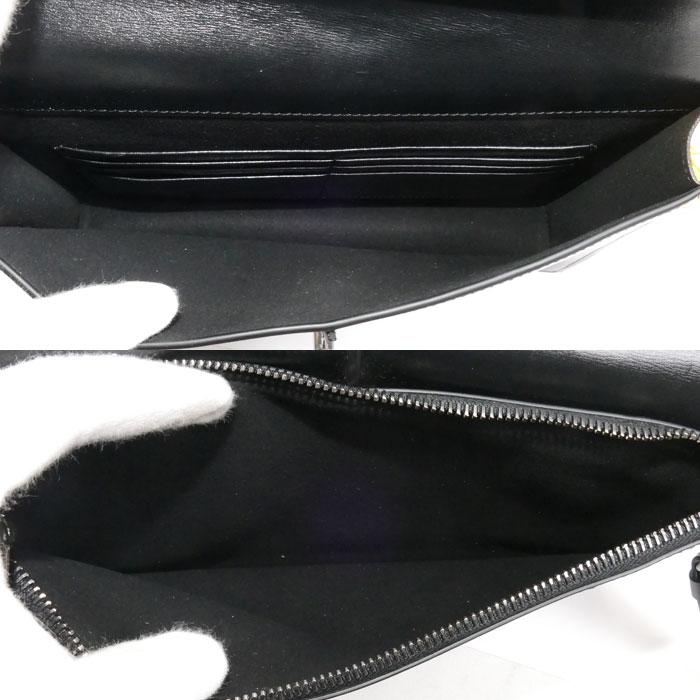 TOD'S トッズ Tタイムレス クラッチバッグ ブラック