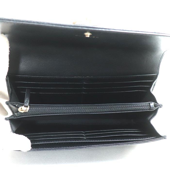 CHANEL シャネル マトラッセ マドモアゼル 長財布 ブラック A80971 レディース 中古の画像