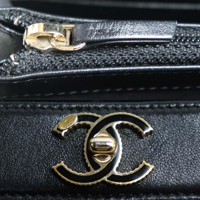 CHANEL シャネル マトラッセ マドモアゼル 長財布 ブラック A80971 レディース 中古の画像