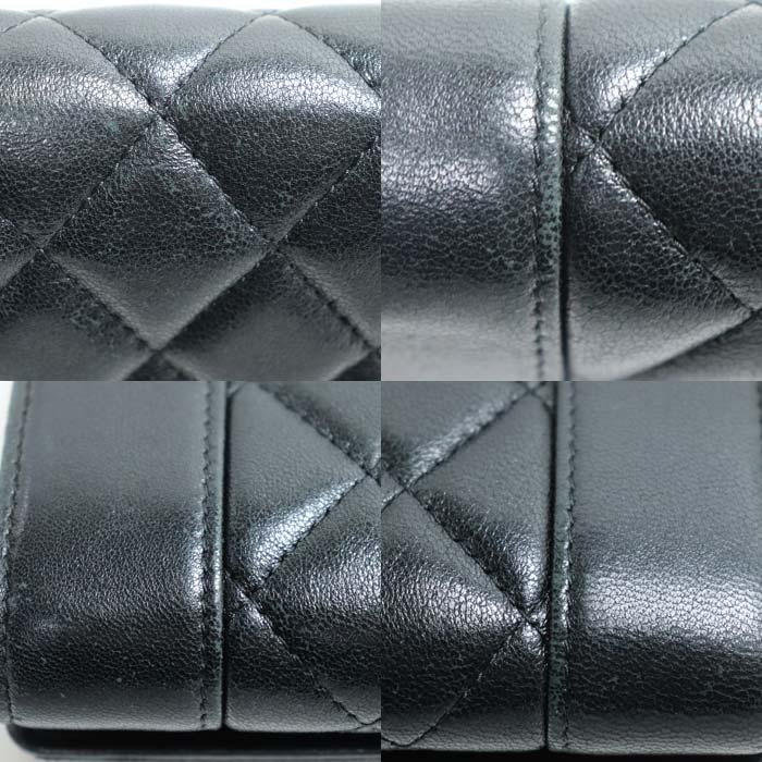 CHANEL シャネル マトラッセ マドモアゼル 長財布 ブラック A80971 レディース 中古の画像