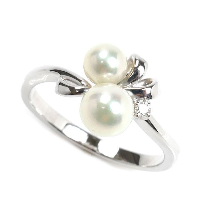 MIKIMOTO（ミキモト） K18WG ホワイトゴールド リング・指輪 パール約