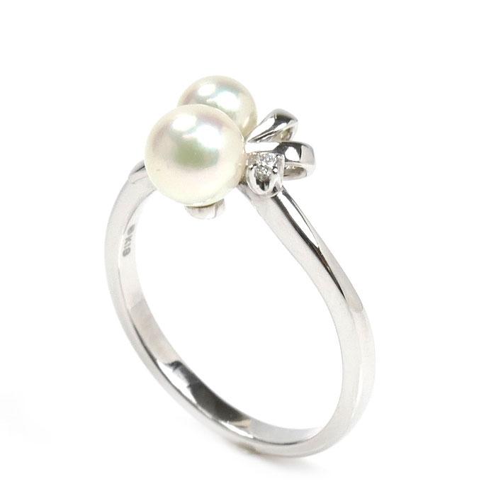MIKIMOTO（ミキモト） K18WG ホワイトゴールド リング・指輪 パール約