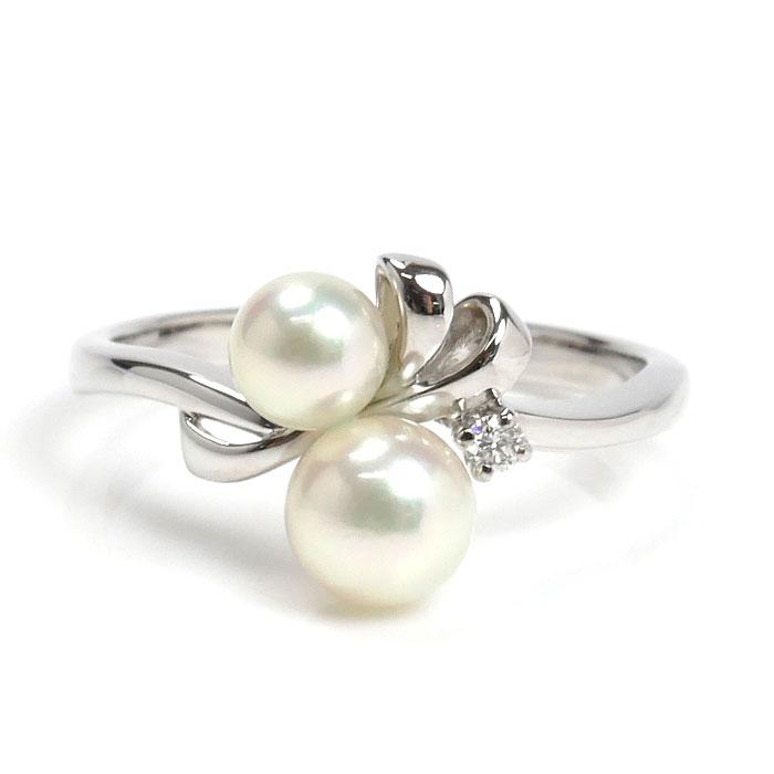 MIKIMOTO（ミキモト） K18WG ホワイトゴールド リング・指輪 パール約