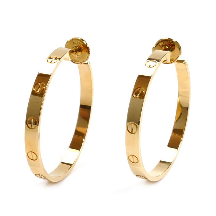 Cartier（カルティエ） K18YG イエローゴールド ラブ フープ ラージ