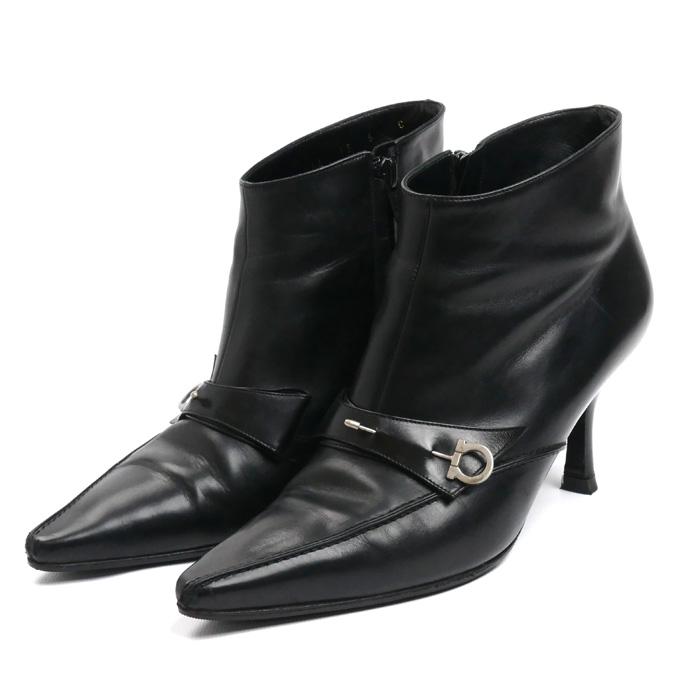 Salvatore Ferragamo サルヴァトーレフェラガモ ブーティ ブラック