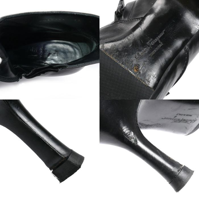 Salvatore Ferragamo サルヴァトーレフェラガモ ブーティ ブラック