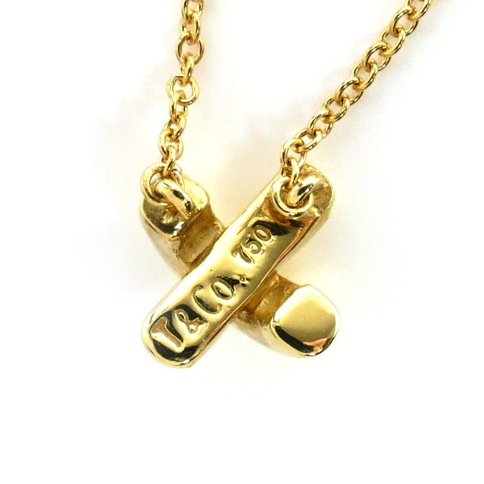 Tiffany & Co. ティファニー クロスステッチ ネックレス YG TIFFANY&Co. ティファニー K18YG イエローゴールド クロス