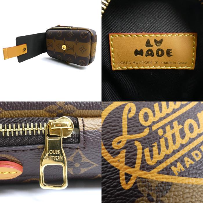 【瀬戸大橋店】 中古 LOUIS VUITTON | ルイ・ヴィトン ショルダーバッグ モノグラムストライプ ダブルフォンポーチ M81005 ブラウン 【122】 LOUIS VUITTON】ルイヴィトン『モノグラム ストライプ ダブル フォン