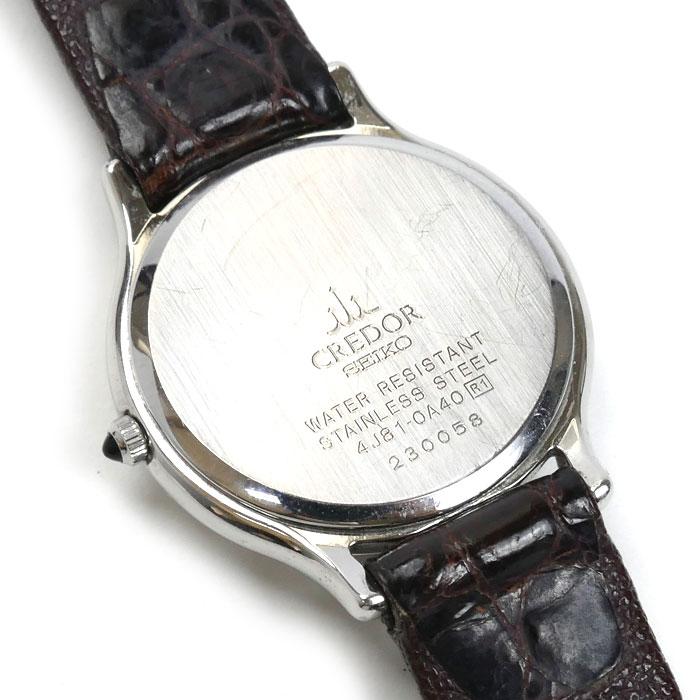 セイコー クレドール 4J81-0A40 腕時計 電池切れ　現状渡し 中古品 CREDOR クレドール 4J81-0A40の電池交換
