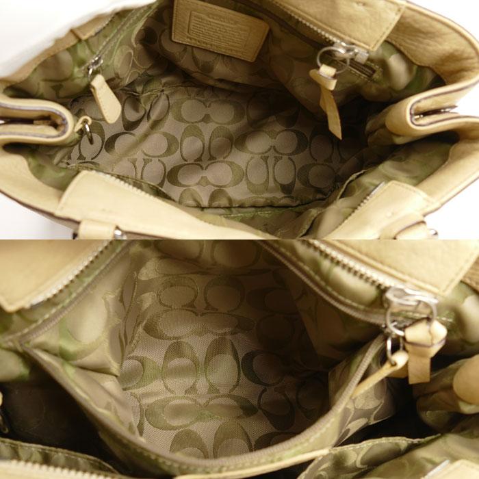 COACH（コーチ） ハンプトンズ フリンジ ハンドバッグ ベージュ 5055