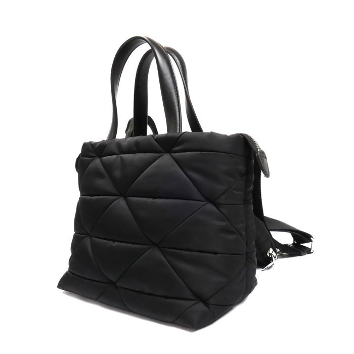 [PRADA] ミニ パデッドRe-Nylon トートバッグ ☆送料込☆ PRADA プラダ ミニ パテッド Re-Nylon トートバッグ ブラック