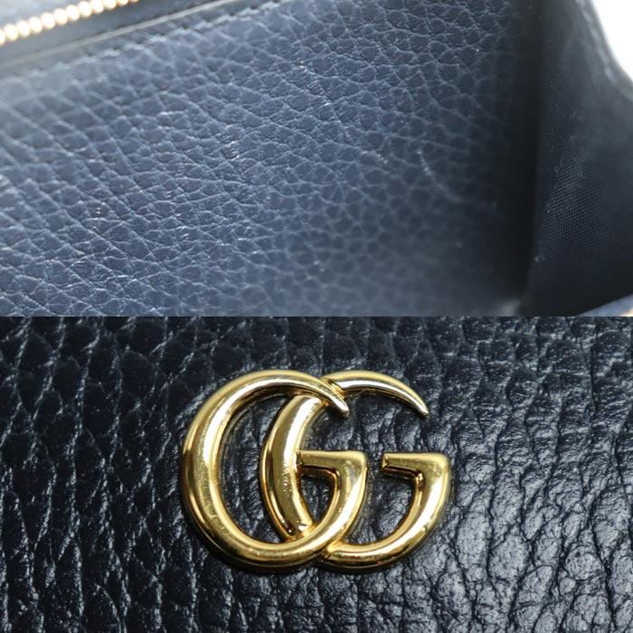 GUCCI グッチ ダブルG バイカラー ミディアムウォレット 二