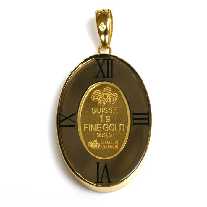 マリアトップ K24YG/K18YG 1g マリア ペンダントトップ 3.9g 両面ガラス