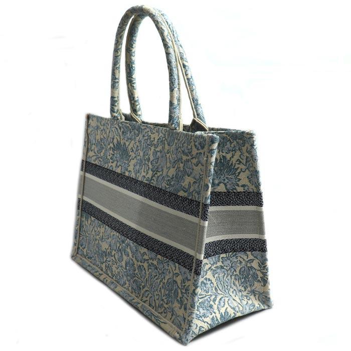 Dior ディオール ブックトート ミディアム トートバッグ ブルー マルチ