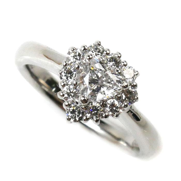 Pt900プラチナ ハート ダイヤ リング・指輪 ダイヤモンド0.326ct/0.25  