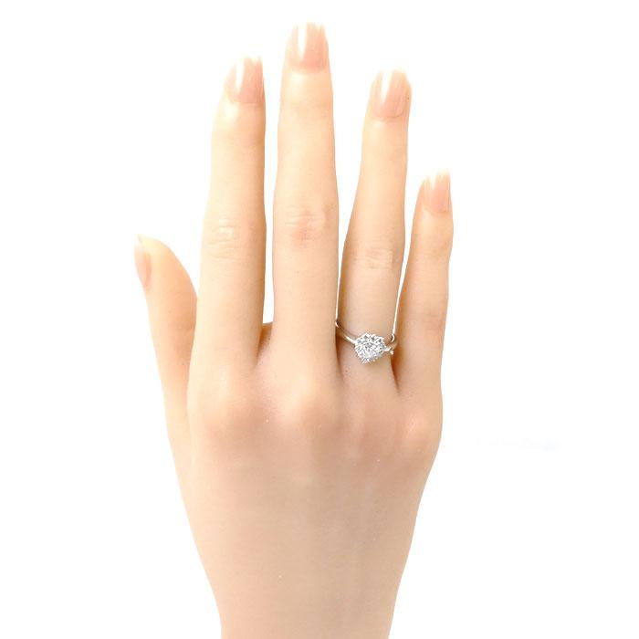 Pt900プラチナ ハート ダイヤ リング・指輪 ダイヤモンド0.326ct/0.25  