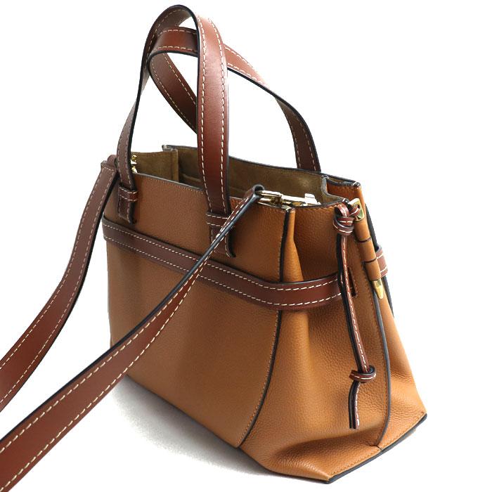 LOEWE ハンドル付きショルダーバッグ ブラウン/ブラック LOEWE（ロエベ） ゲート トップハンドル 2Wayショルダーバッグ