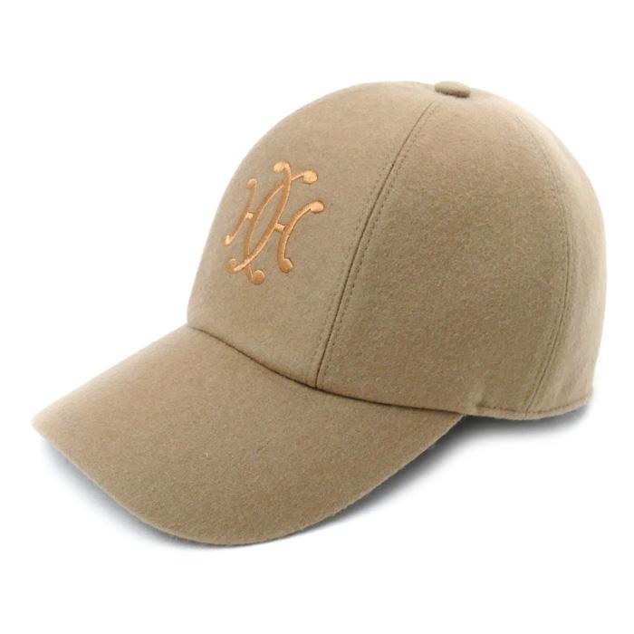 HERMES エルメス キャップ ベージュ 57 カシミヤ レディース 中古 極美 