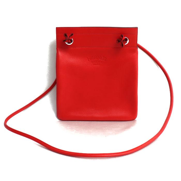 HERMES エルメス サックアリーヌ ミニ ショルダーバッグ レッド HERMES エルメス サックアリーヌ ミニ ショルダーバッグ レッド