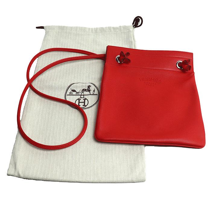 HERMES エルメス サックアリーヌ ミニ ショルダーバッグ レッド HERMES エルメス サックアリーヌ ミニ ショルダーバッグ レッド