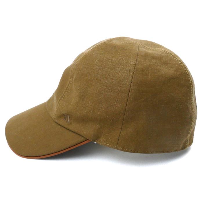 HERMES エルメス Hロゴ キャップ ブラウン 58 SIZE 58 ソルド品 ユニ