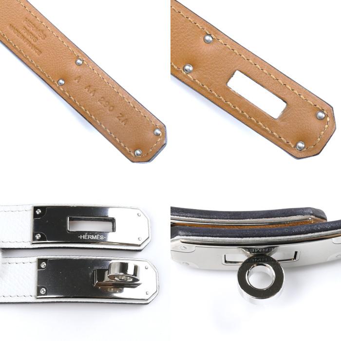 HERMES エルメス ケリー18 ベルト ホワイト(Blanc) A刻印 HERMES エルメス ケリー18 ベルト ホワイト(Blanc) A刻印