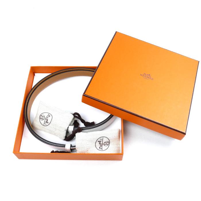 HERMES エルメス ケリー18 ベルト ホワイト(Blanc) A刻印 HERMES エルメス ケリー18 ベルト ホワイト(Blanc) A刻印