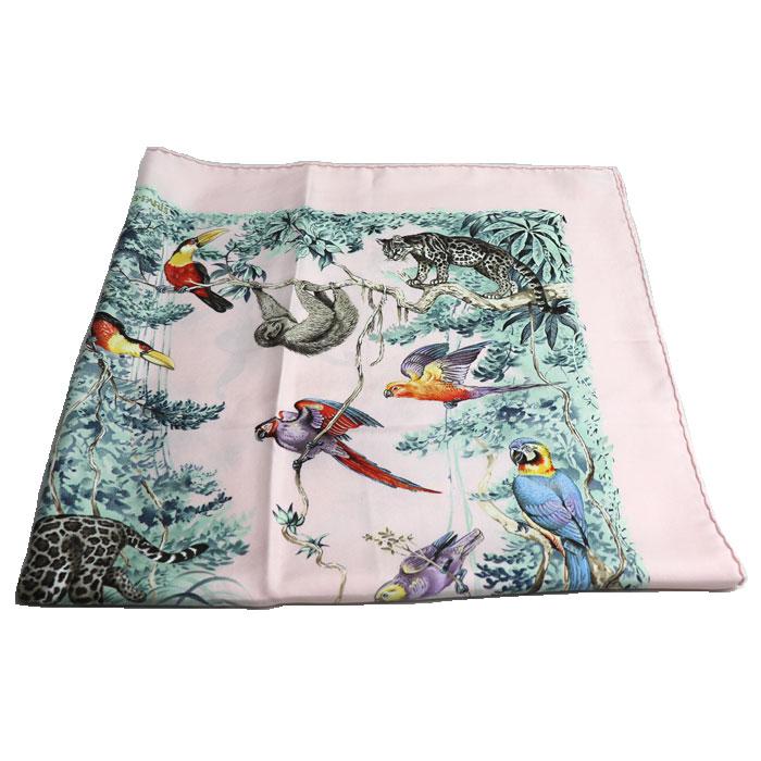 HERMES（エルメス） カレ90 EQUATEUR 赤道直下 アニマル スカーフ