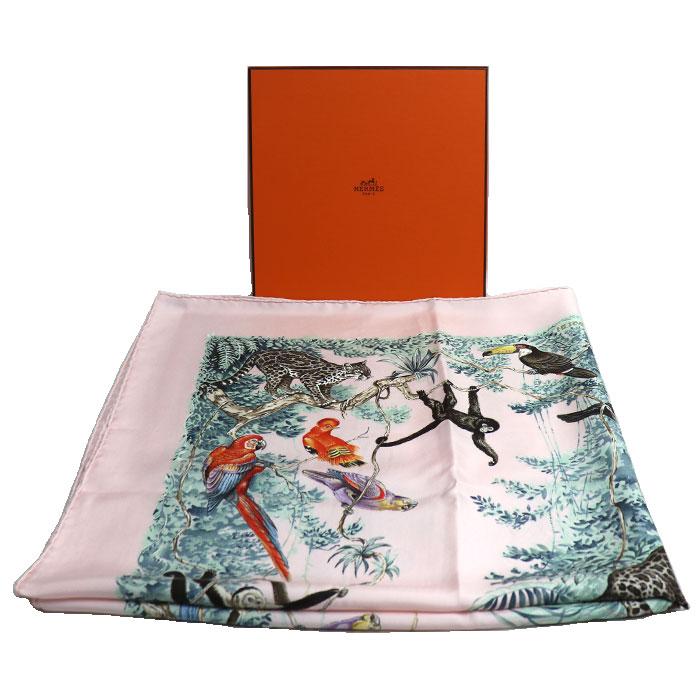 HERMES（エルメス） カレ90 EQUATEUR 赤道直下 アニマル スカーフ