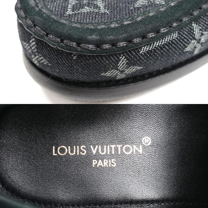☆ルイヴィトン　ローファー　モノグラムパンチング　ブラック LOUIS VUITTON（ルイ・ヴィトン） メジャーライン ローファー