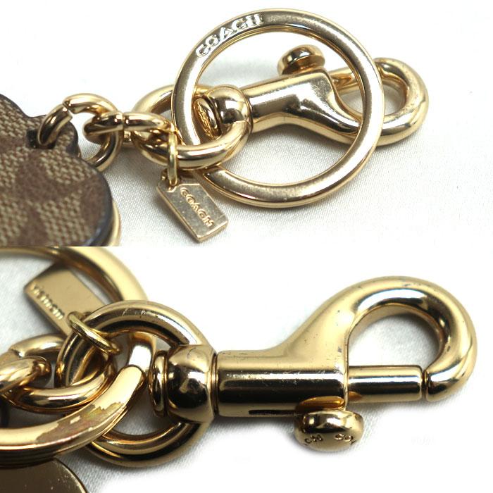 COACH 手帳型 キーリング キーホルダー チャーム シグネチャー　ハート COACH 手帳型 キーリング キーホルダー チャーム シグネチャー ハート